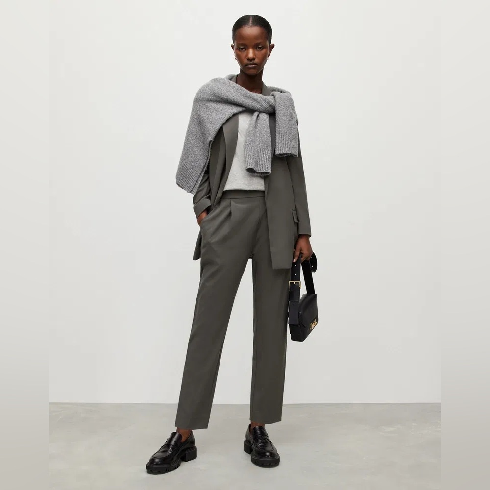 NWT ALLSAINTS Aleida lightweight tri trousers size US 8